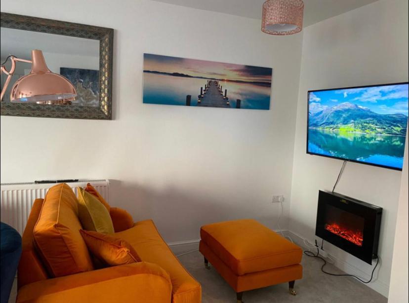 Luxury Modern 1Bed Sea View Apartment Rhôs-on-Sea Exterior foto